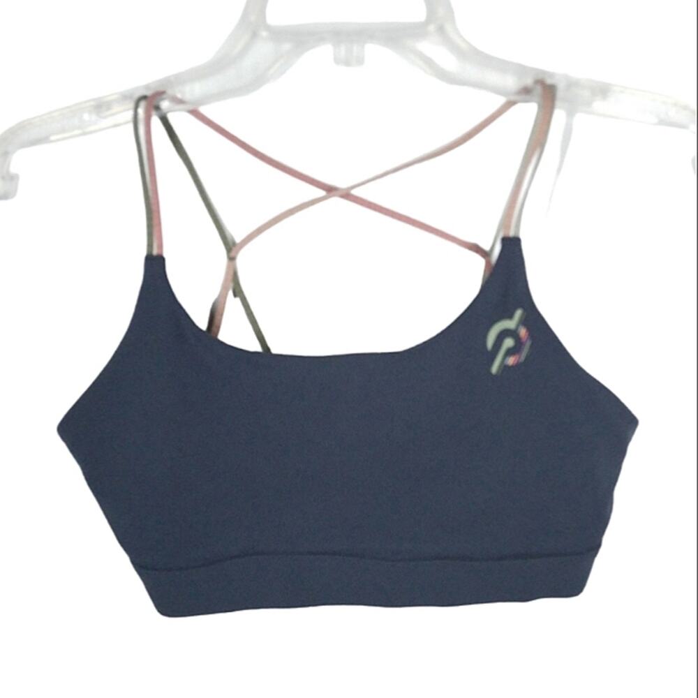 Peleton Strappy Sports Bra Gray size Medium